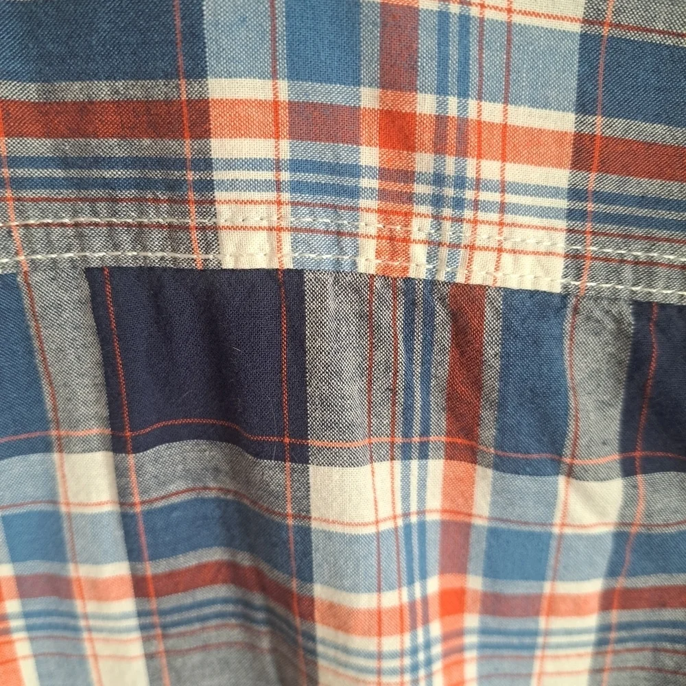 Cherokee Boys Plaid Button-Up Shirt Size 6/7